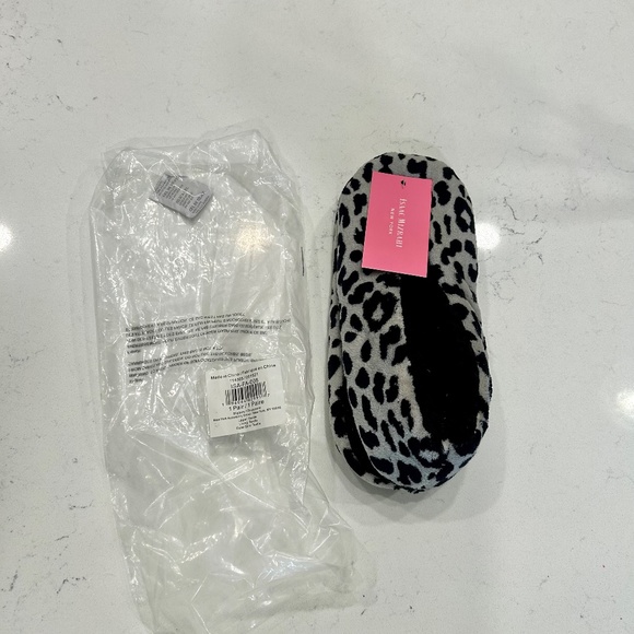 NWT Isaac Mizrahi Leopard Print Fleece Slipper Size L - Picture 2 of 5
